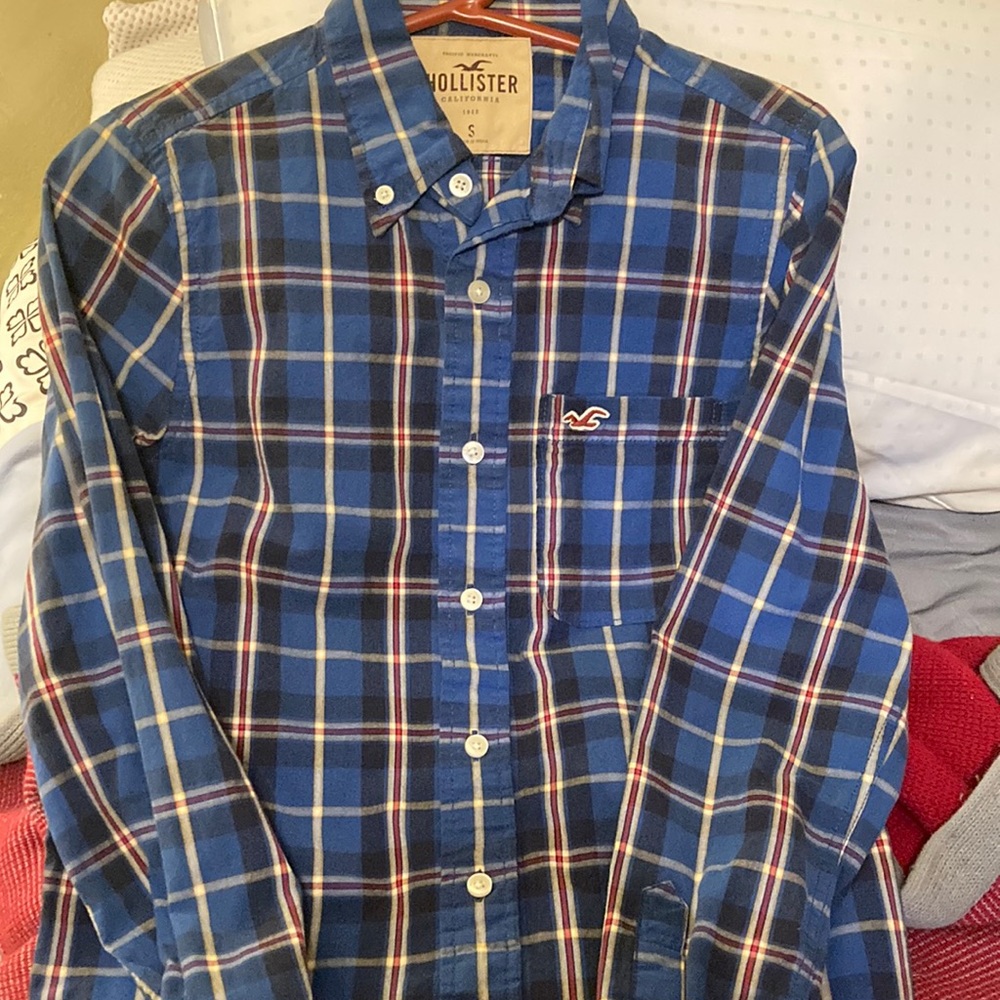 Hollister Mens Plaid Button Up